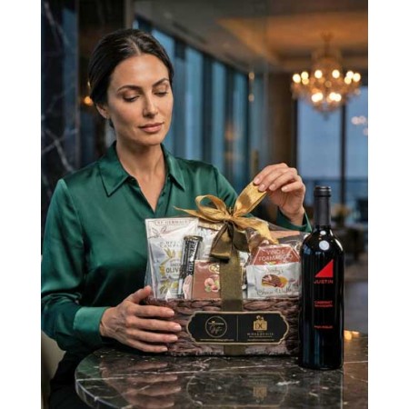 Justin Cabernet Sauvignon Bon Appetit Wine Gift Basket